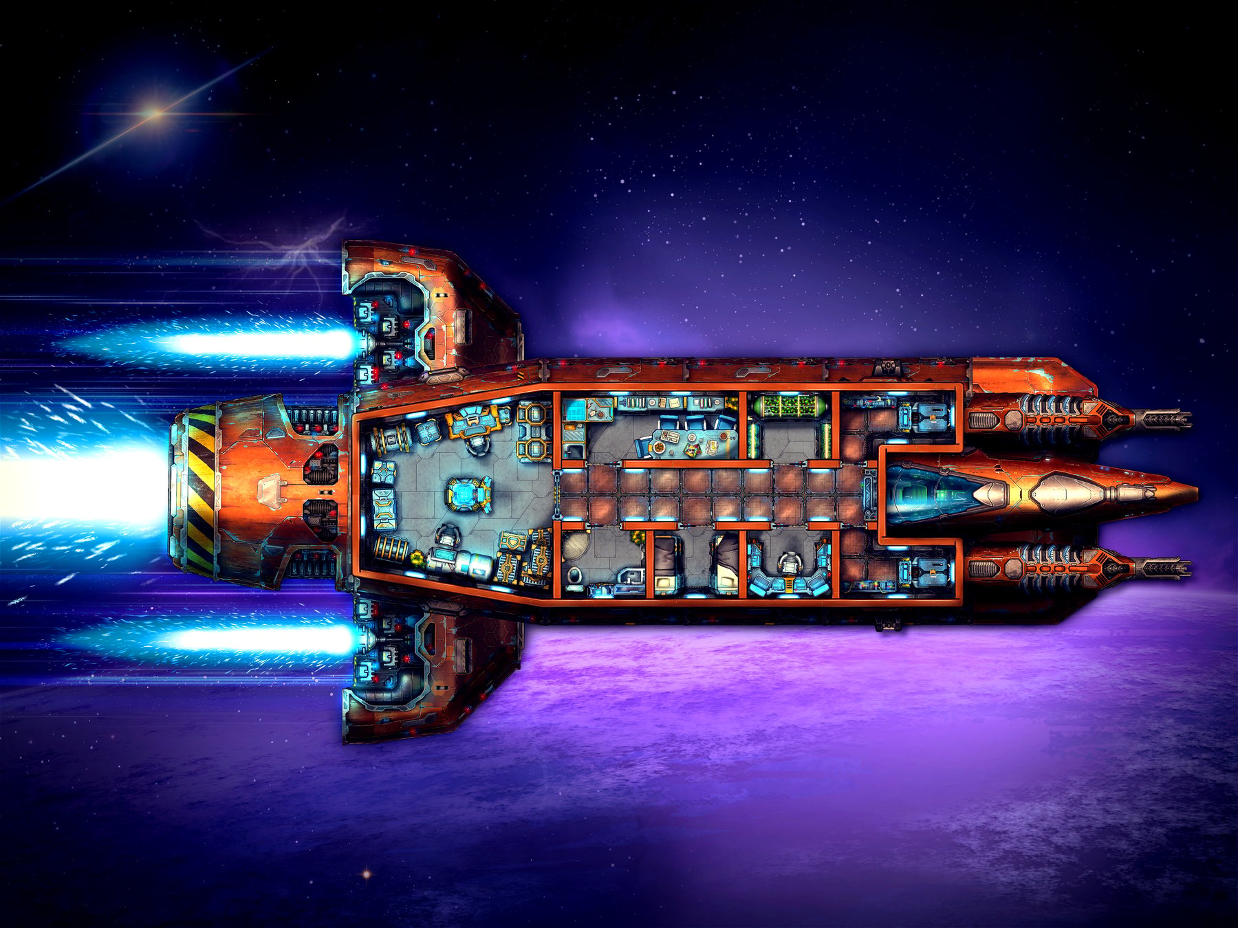 Spaceship (40x30 Battle Map)