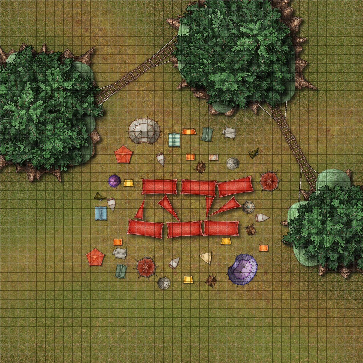 Bramblewall Race Tent city