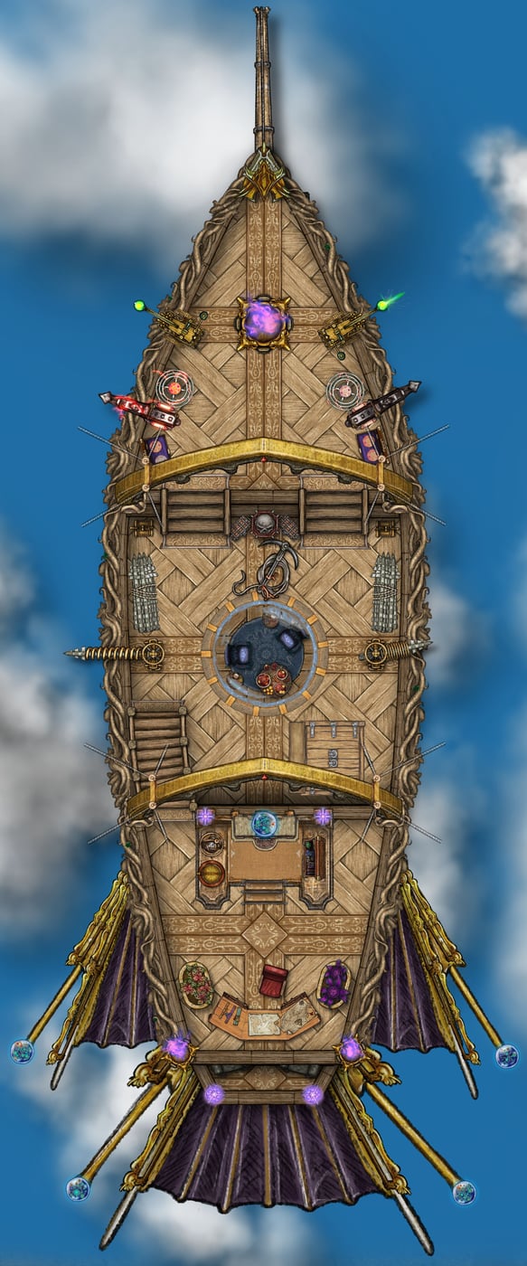 Wizard's Airship- Top Deck