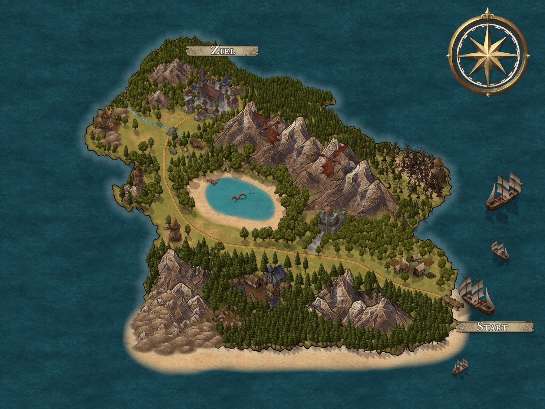 Fantasy Map 1 Insel