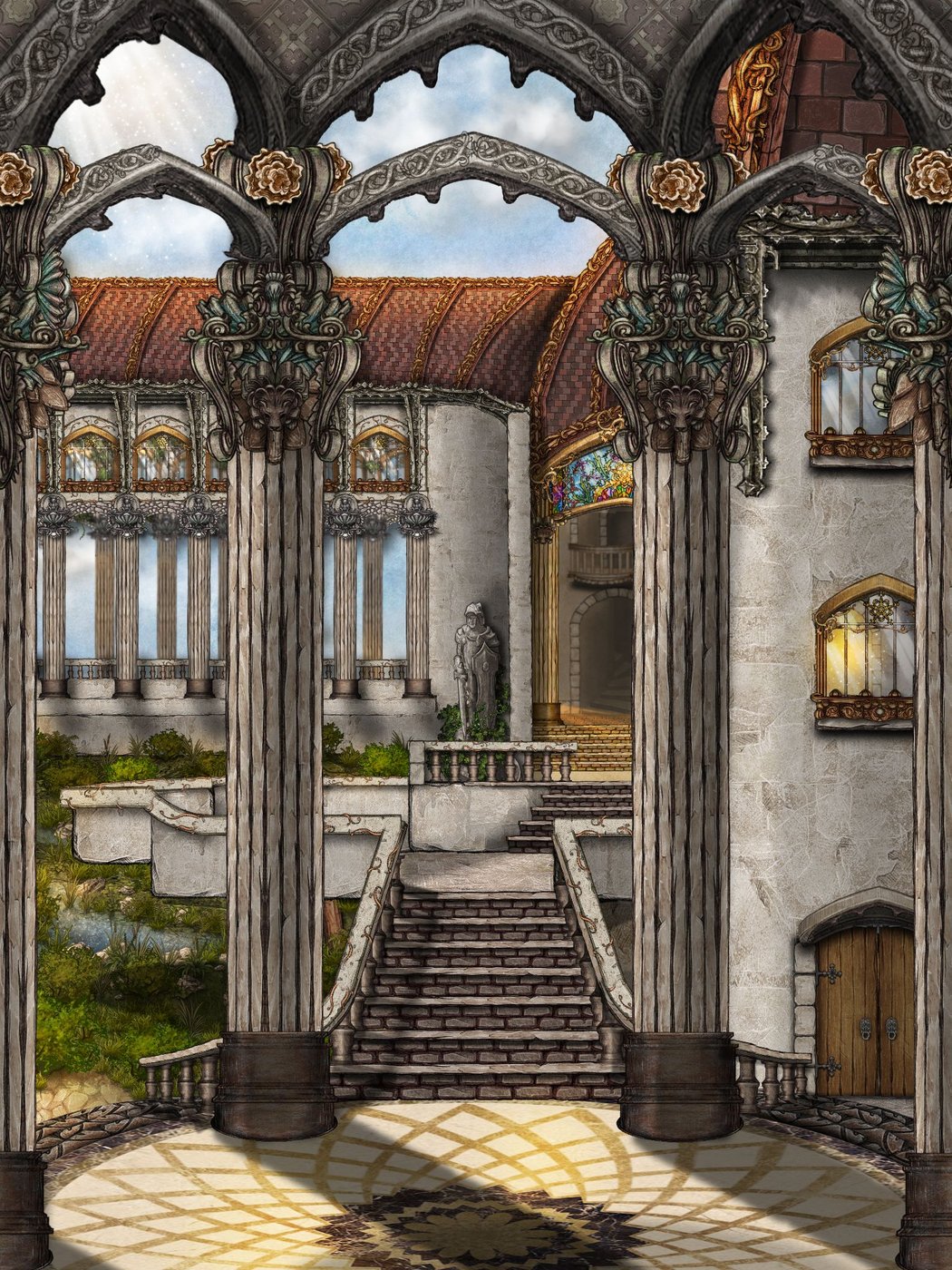 Breezy Palace Entry Rotunda