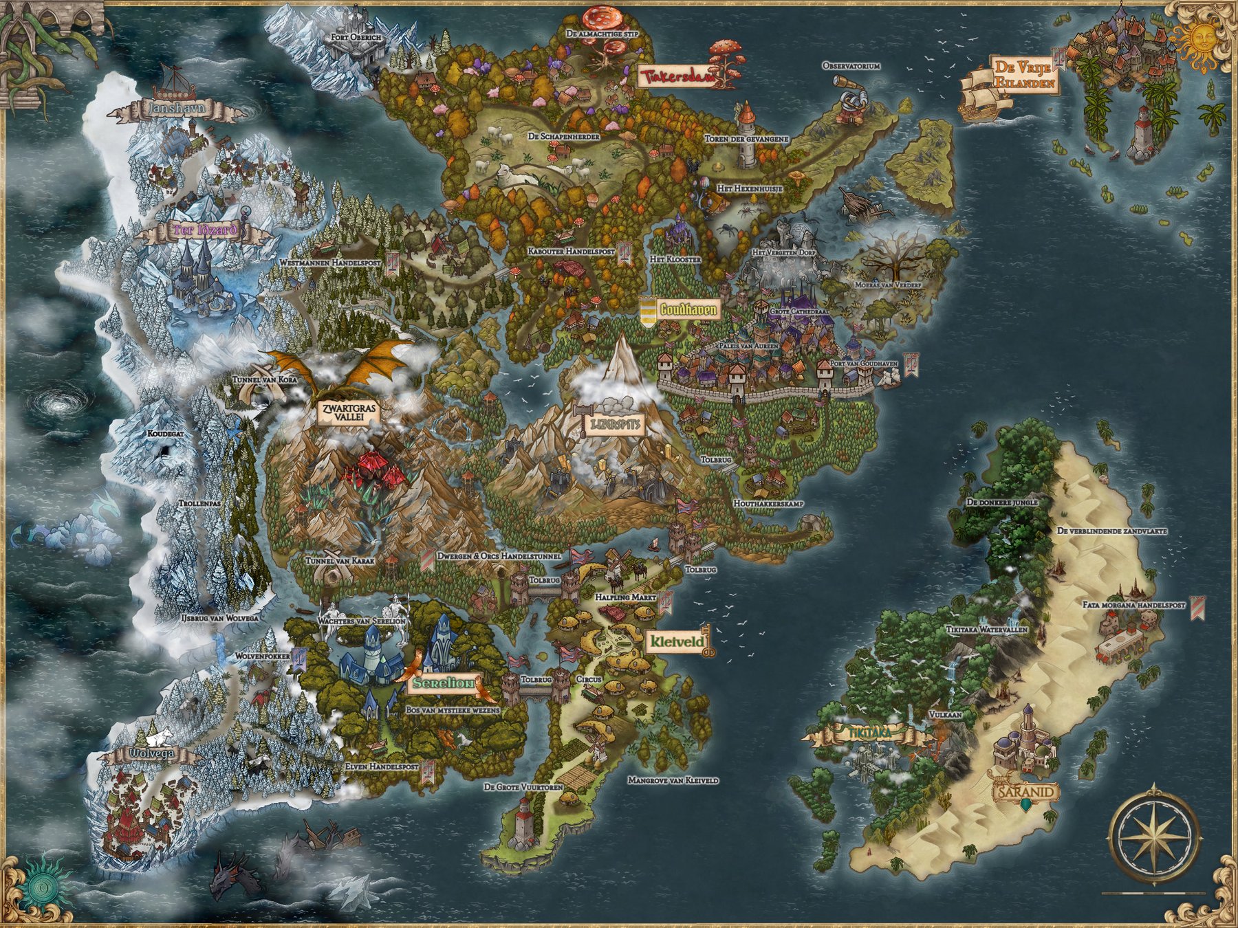 Goudhaven map  Zonder Wolk