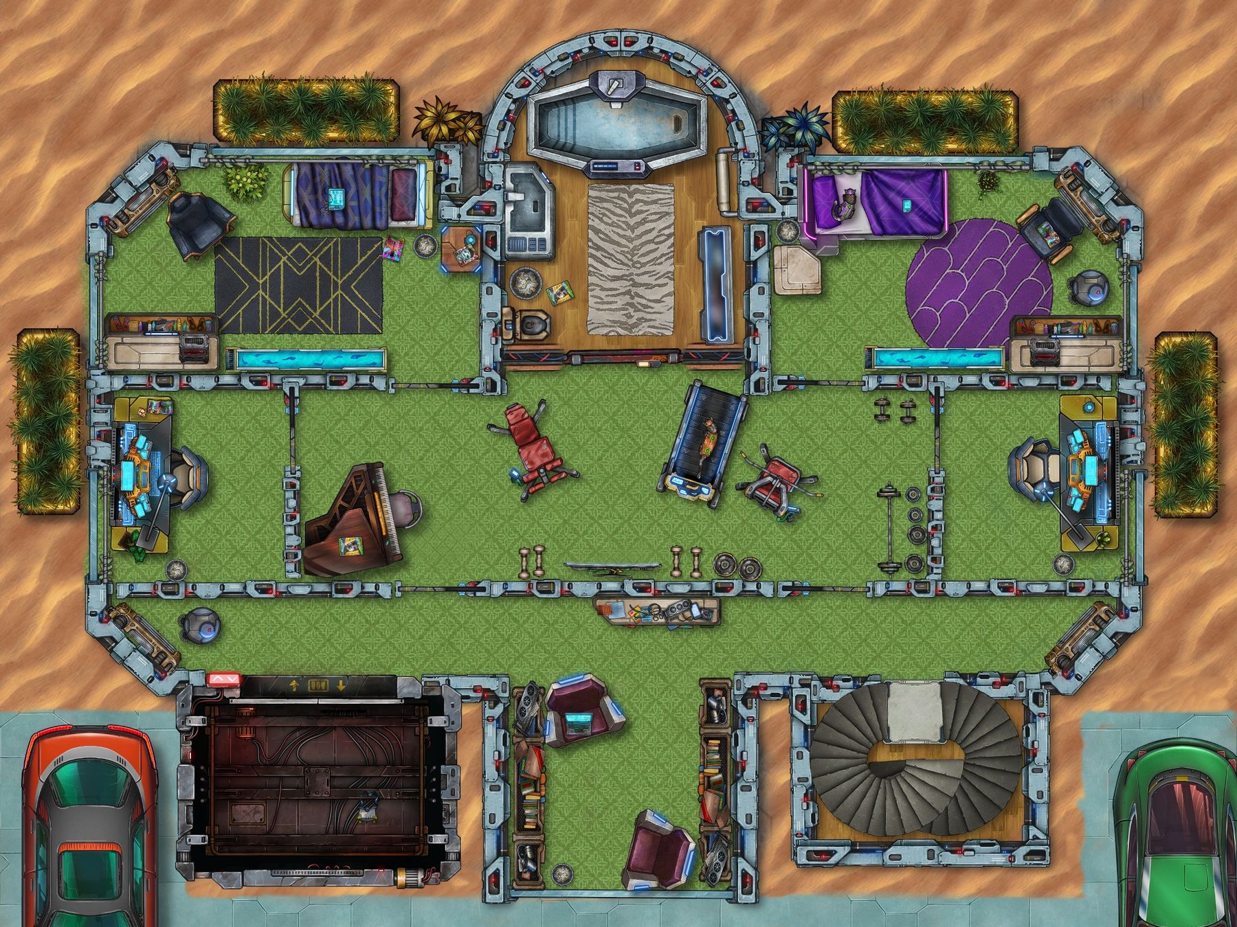 House on Planet Kirdlaw Second Floor