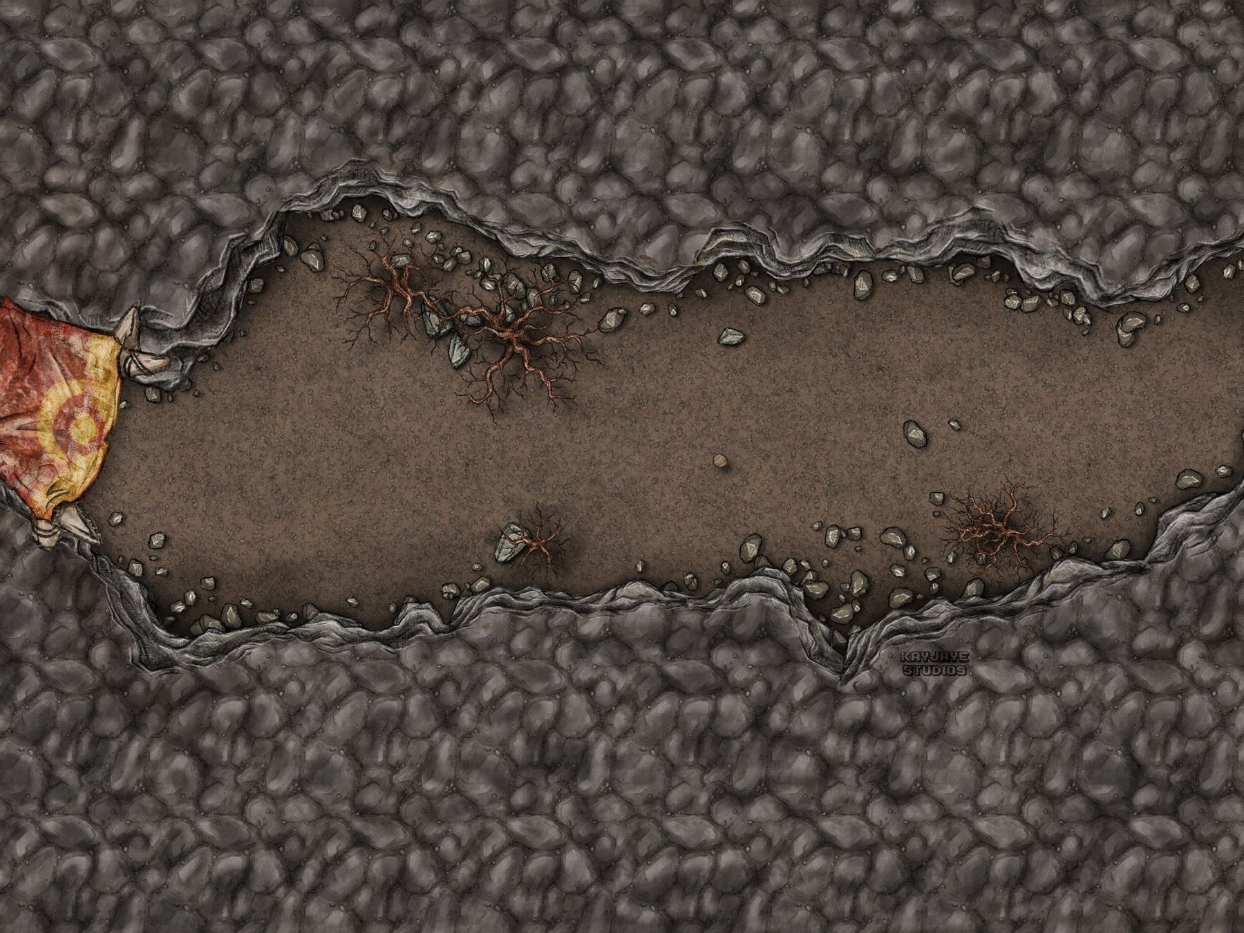 Generic Village Entrance Encounter Map - Cave
