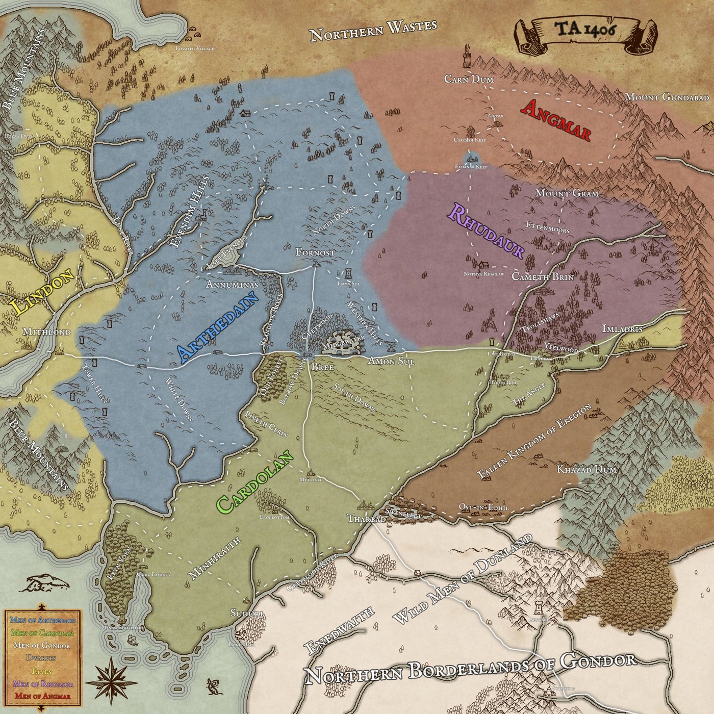 Eriador Full Map