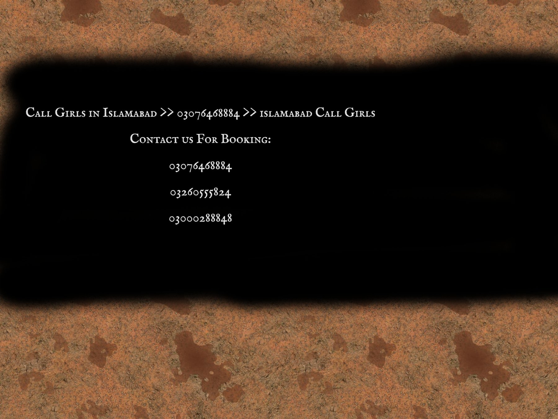 Call Girls in Islamabad >> 03076468884