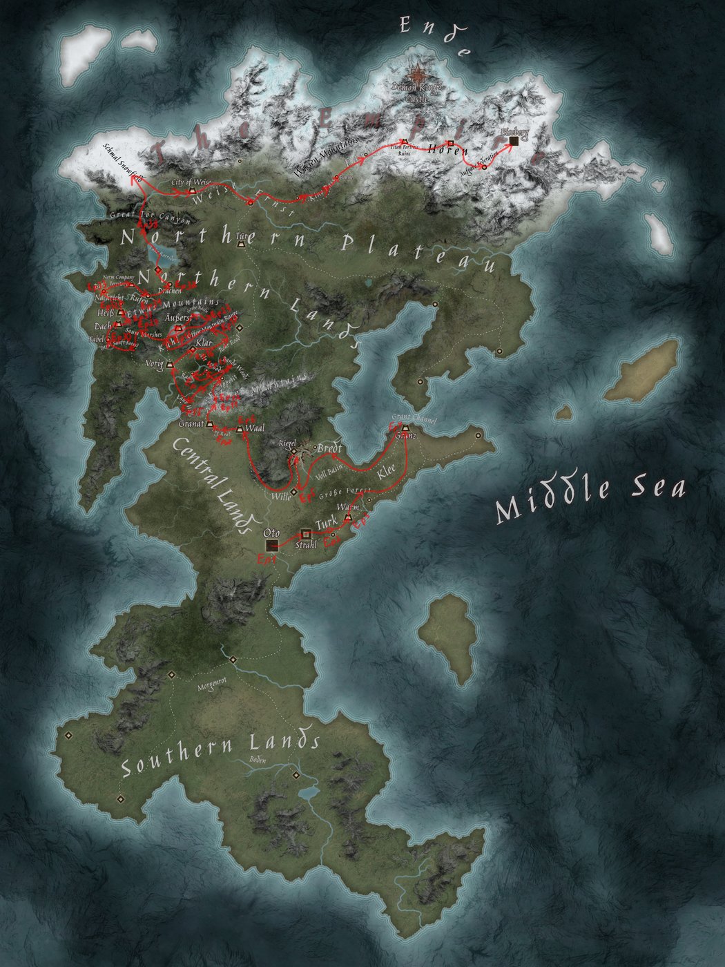 Sousou no Frieren Map - Anzhc