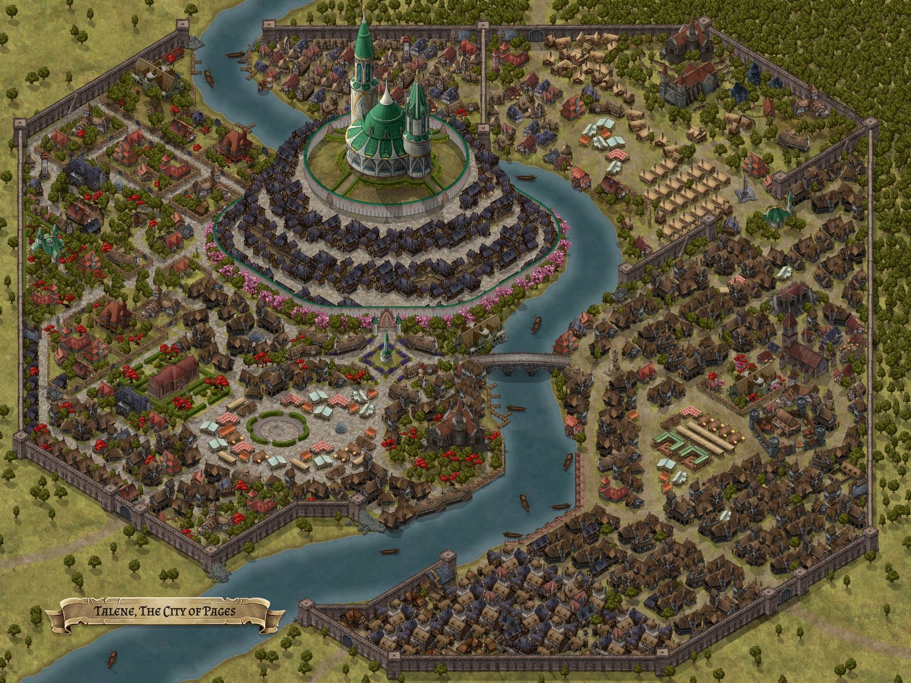 Talene, The City of Pages