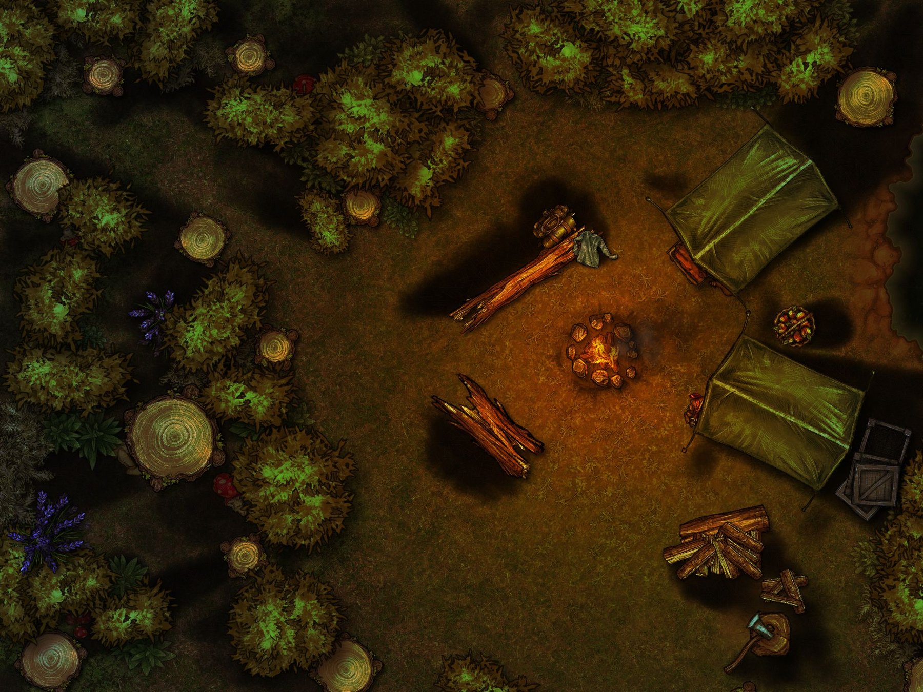 Camp at Night