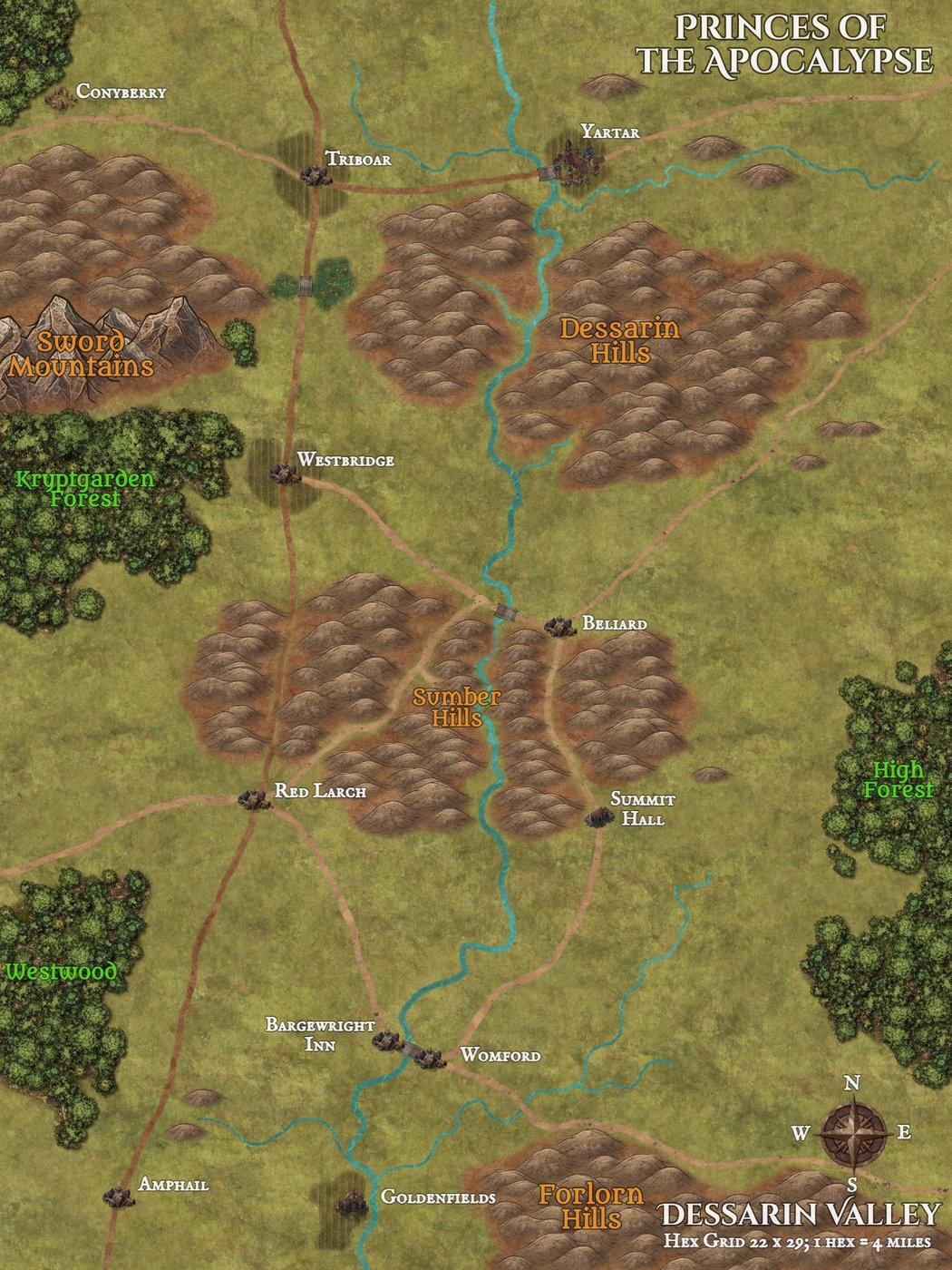 Desserin Valley Overland Map