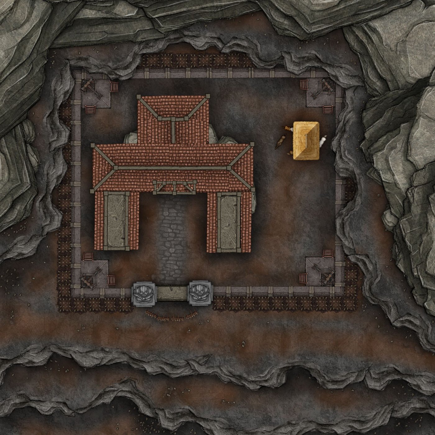 Dwarf Fortress Siege map