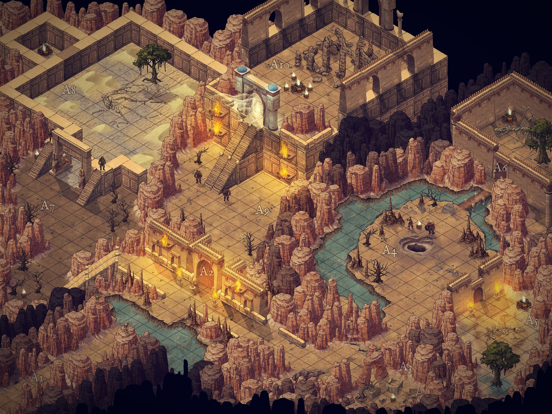 3D Desert Dungeon temple