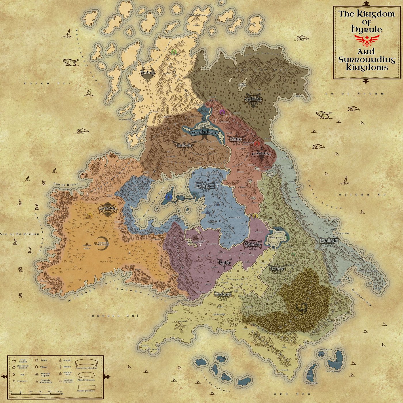 Map of Hyrule (Political)