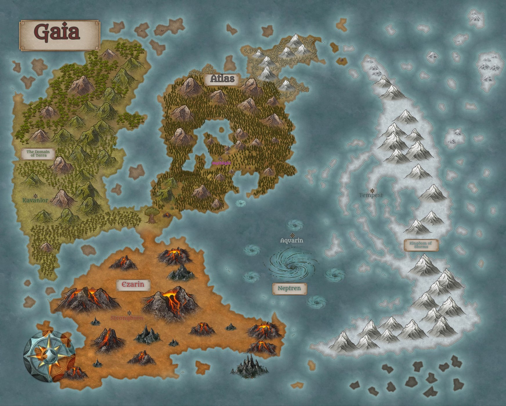 Gaia World Map