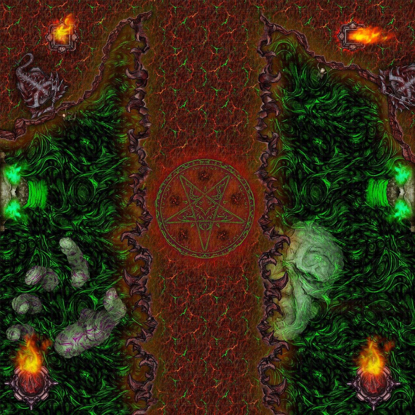 Hell Bridge Battlemap