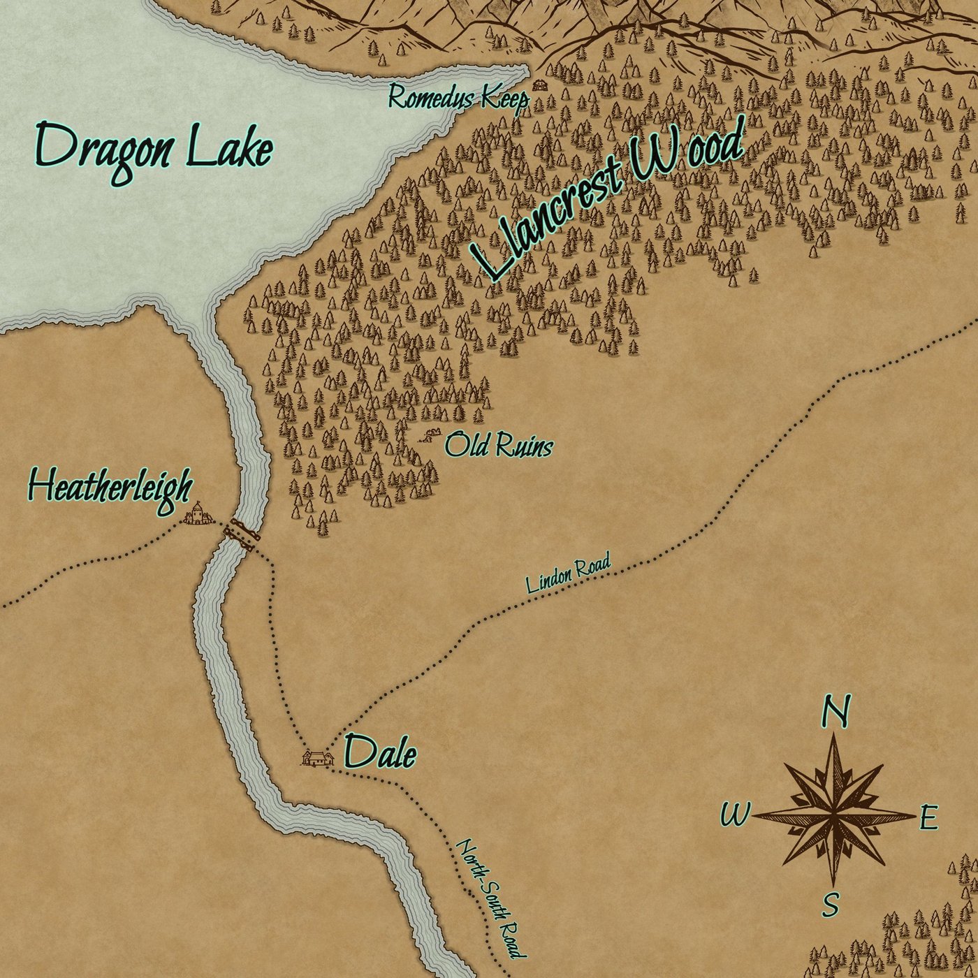 Map To the Ruins & Keep DC 1