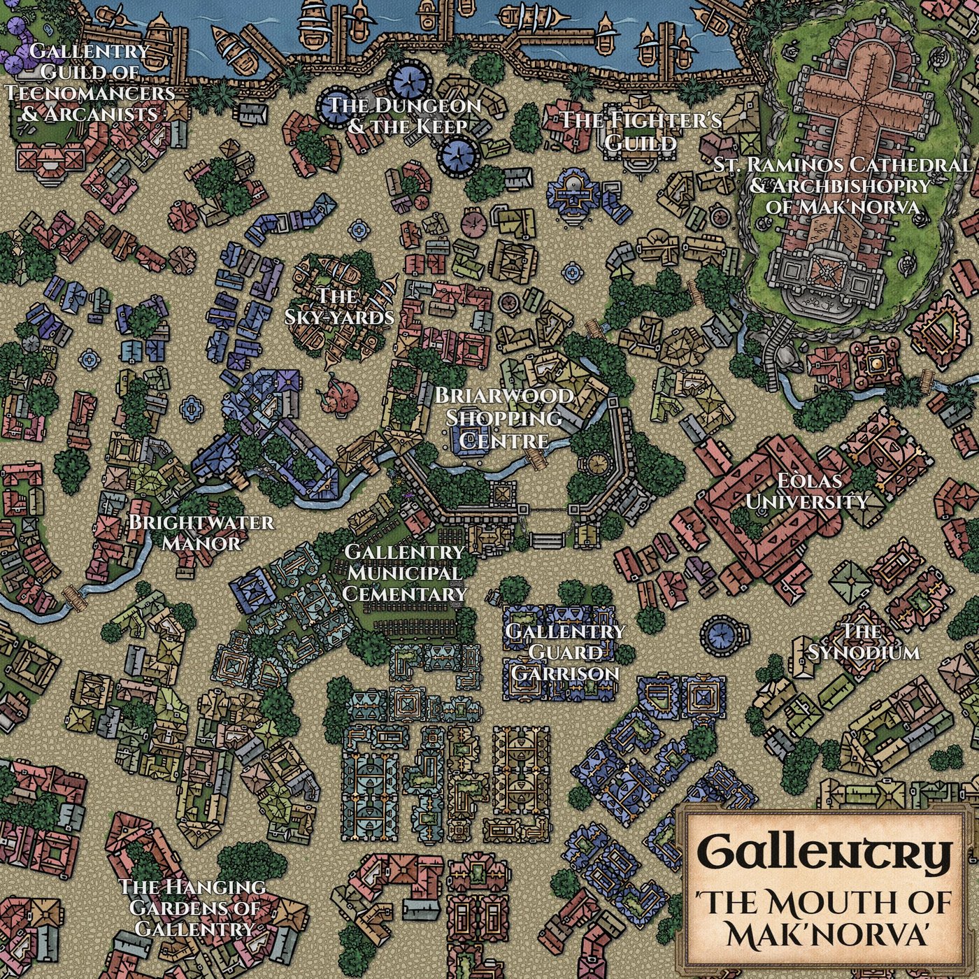 Gallentry Map (Labelled)