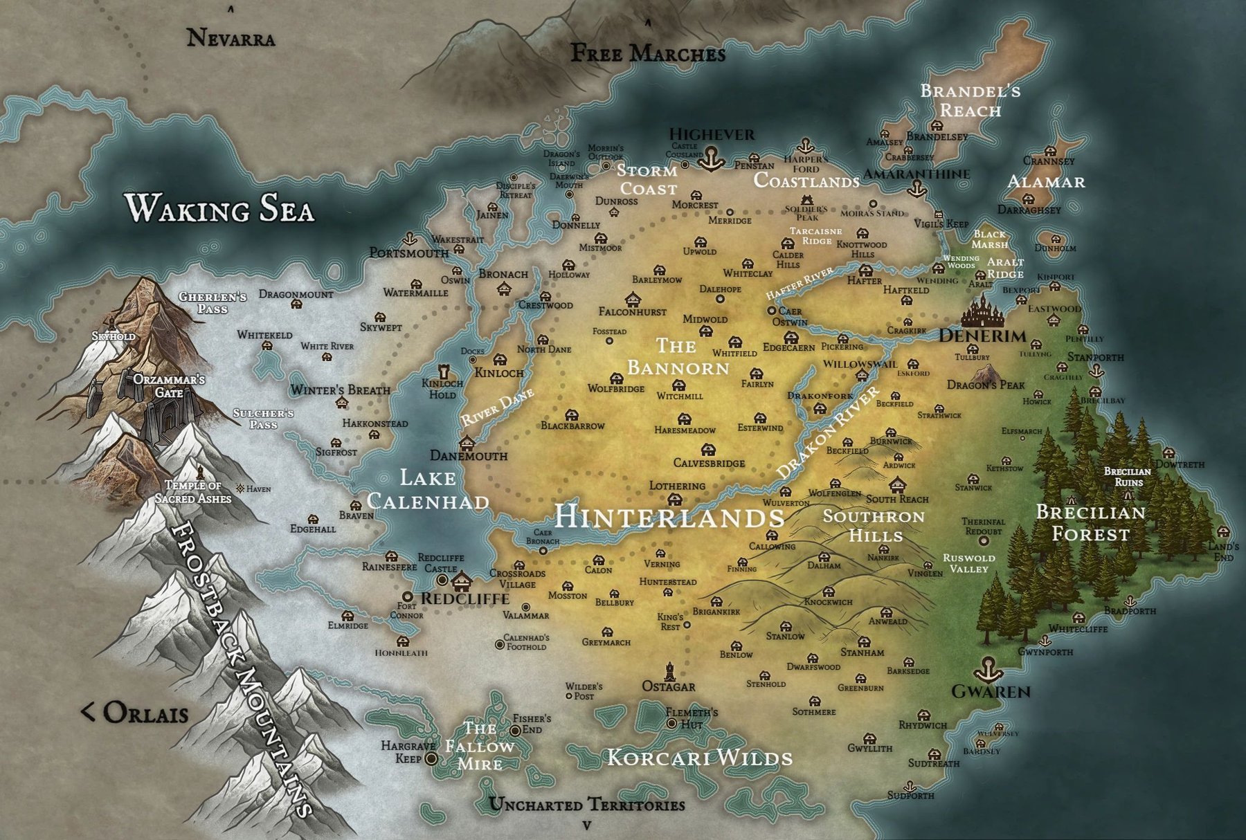 Ferelden - World Map