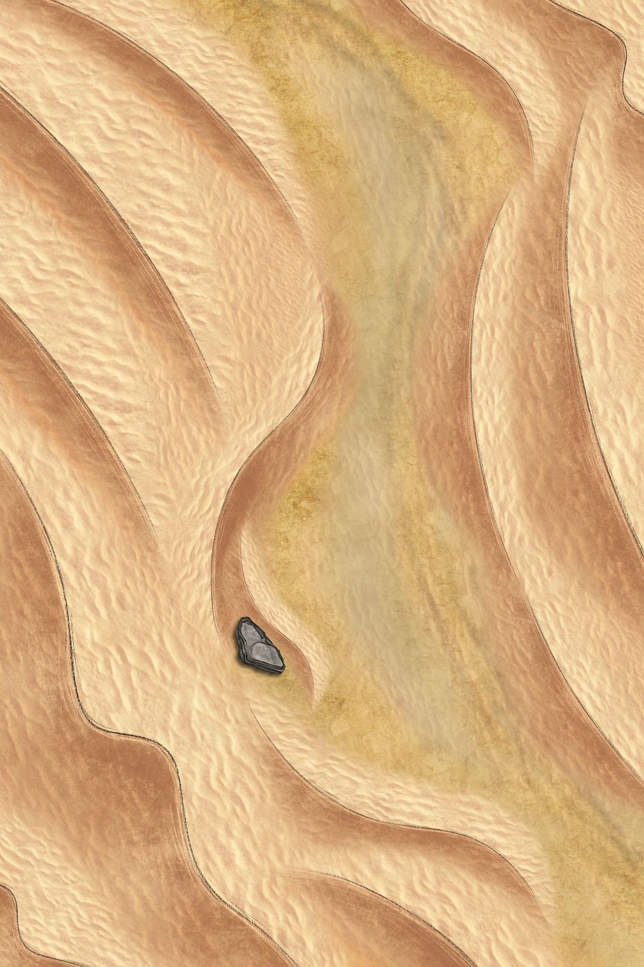 Road through the Dunes (Gridless version)