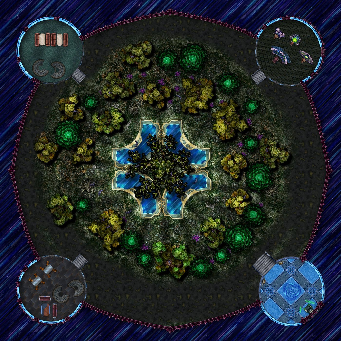 Dark elven spaceship 60x60