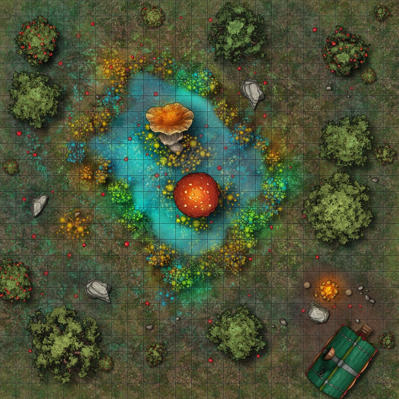 Fae Forest Mushroom Pond