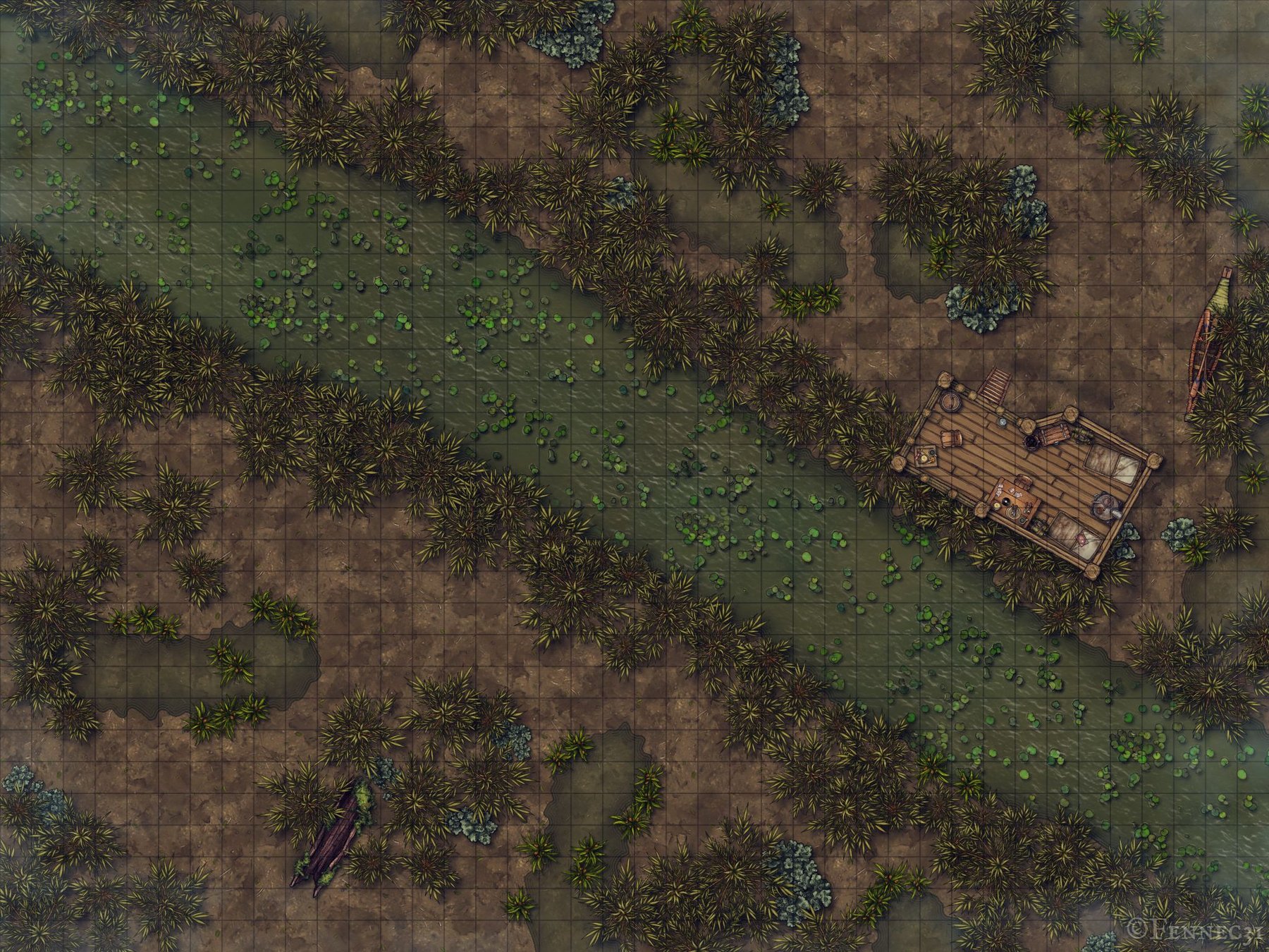 Swamp Watchtower 1 Day 40x30