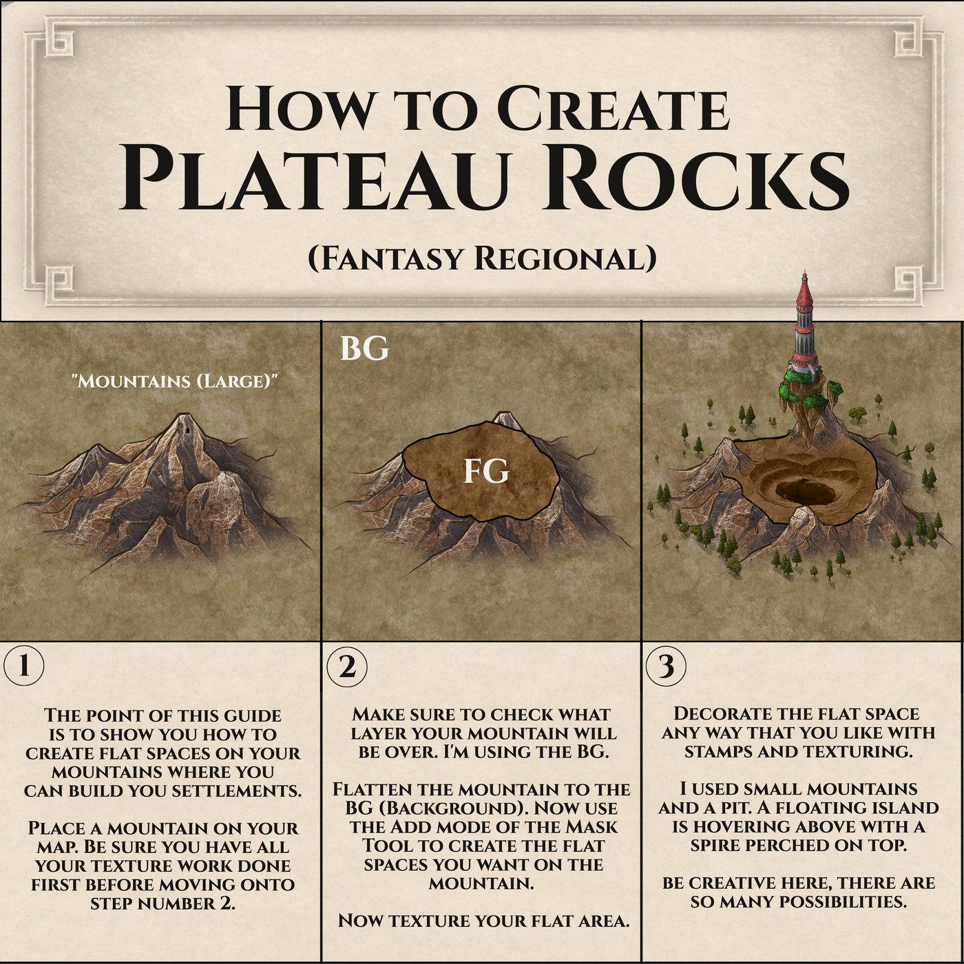Guide: How to Create Plateau Rocks