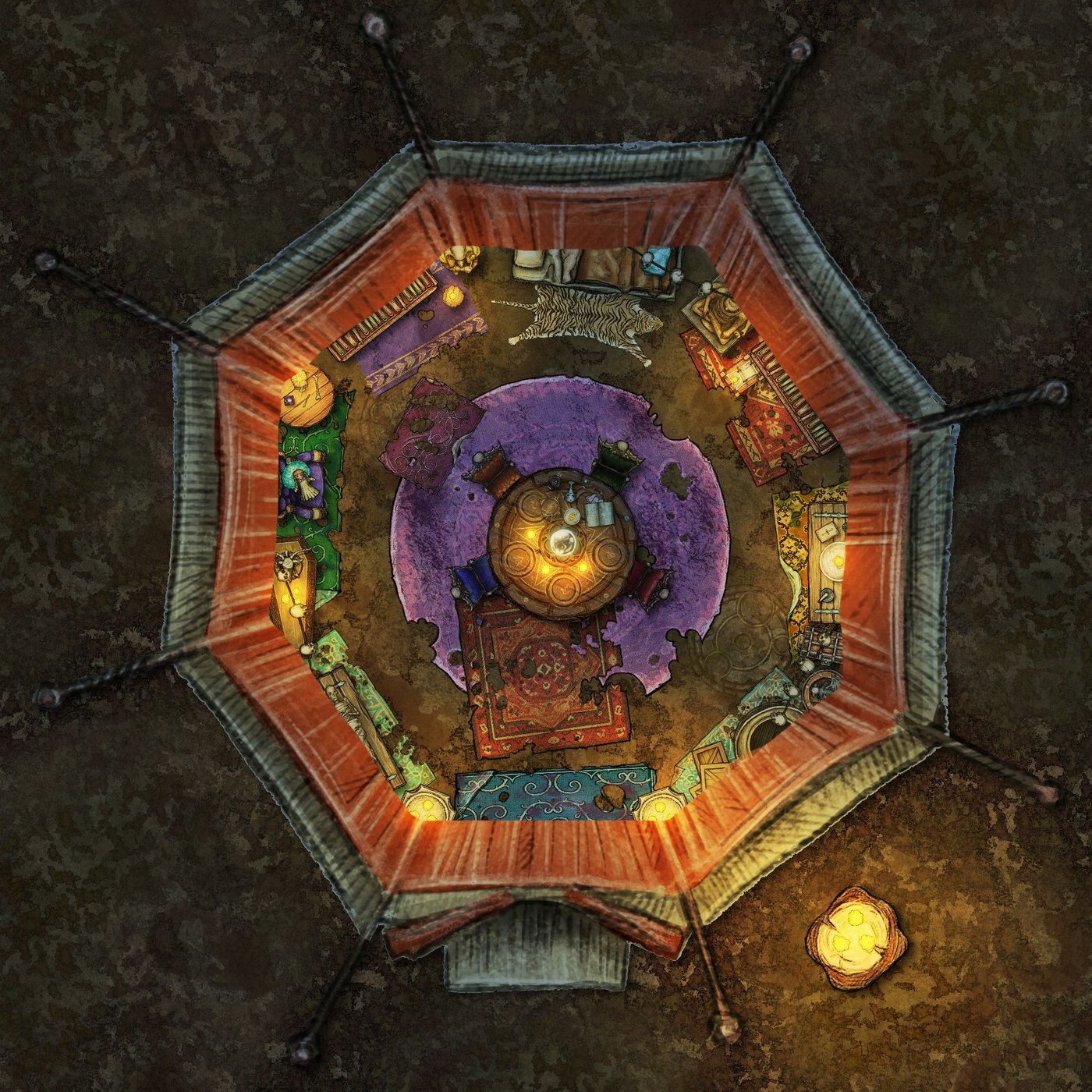 Fortune Teller / Witch / Soothsayer's Tent - Night