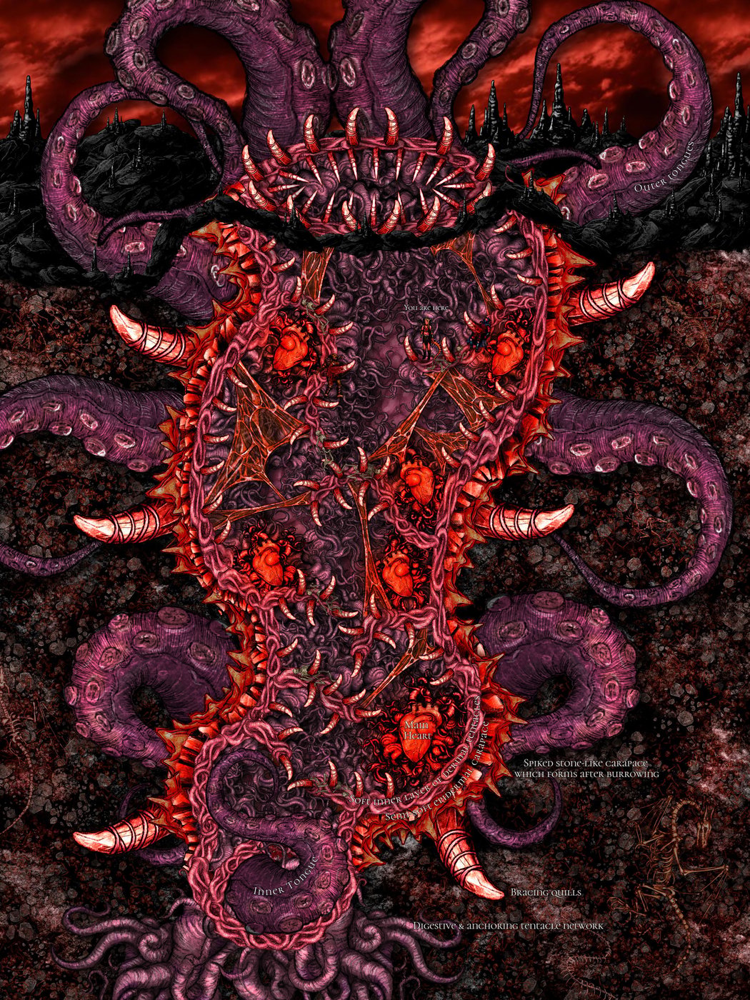 Infernum Infinitus Bestiary: The Burrow Wyrm