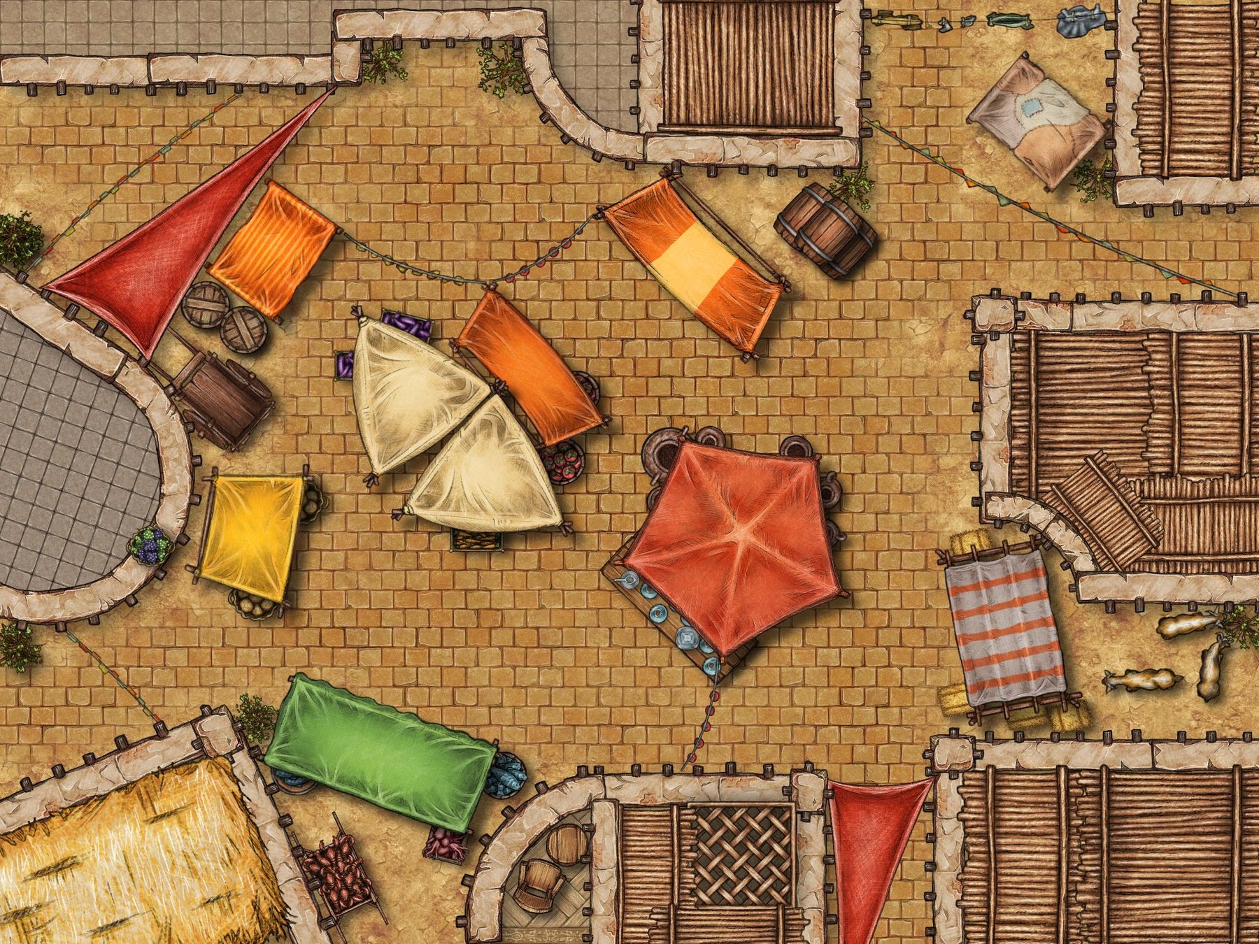 Desert market battel map