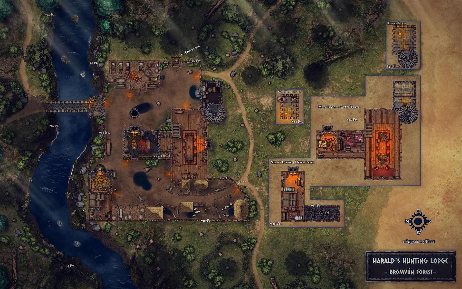 Falcon´s Hunting Lodge 67x41