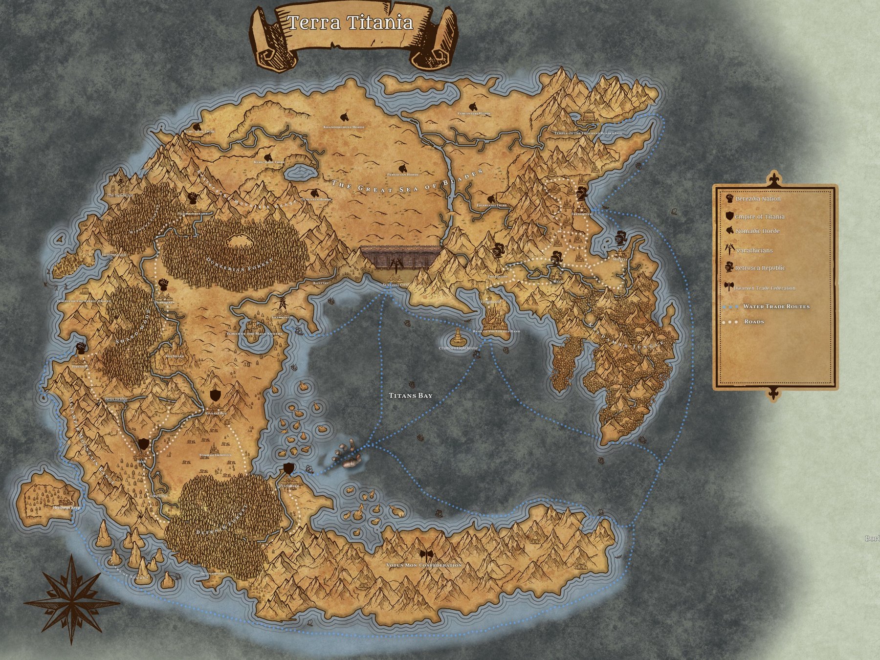 Titania Political Map
