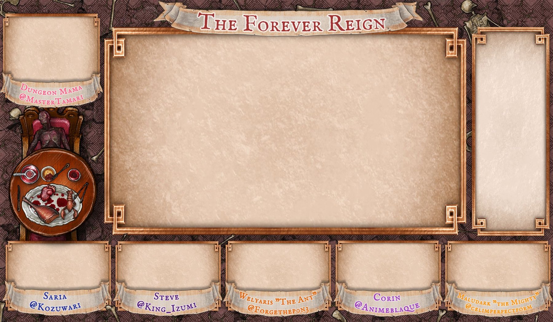 D&D Stream Overlay (5 Panel)