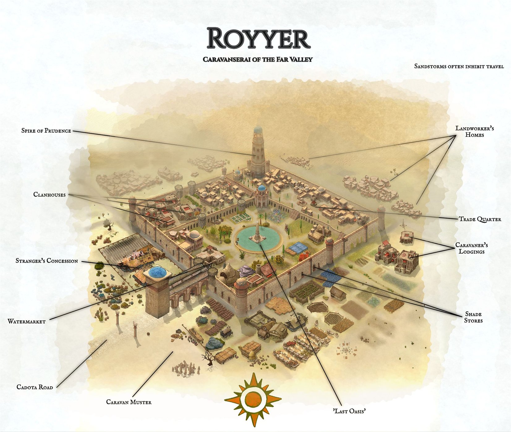 Royyer, Uskine Trade Town