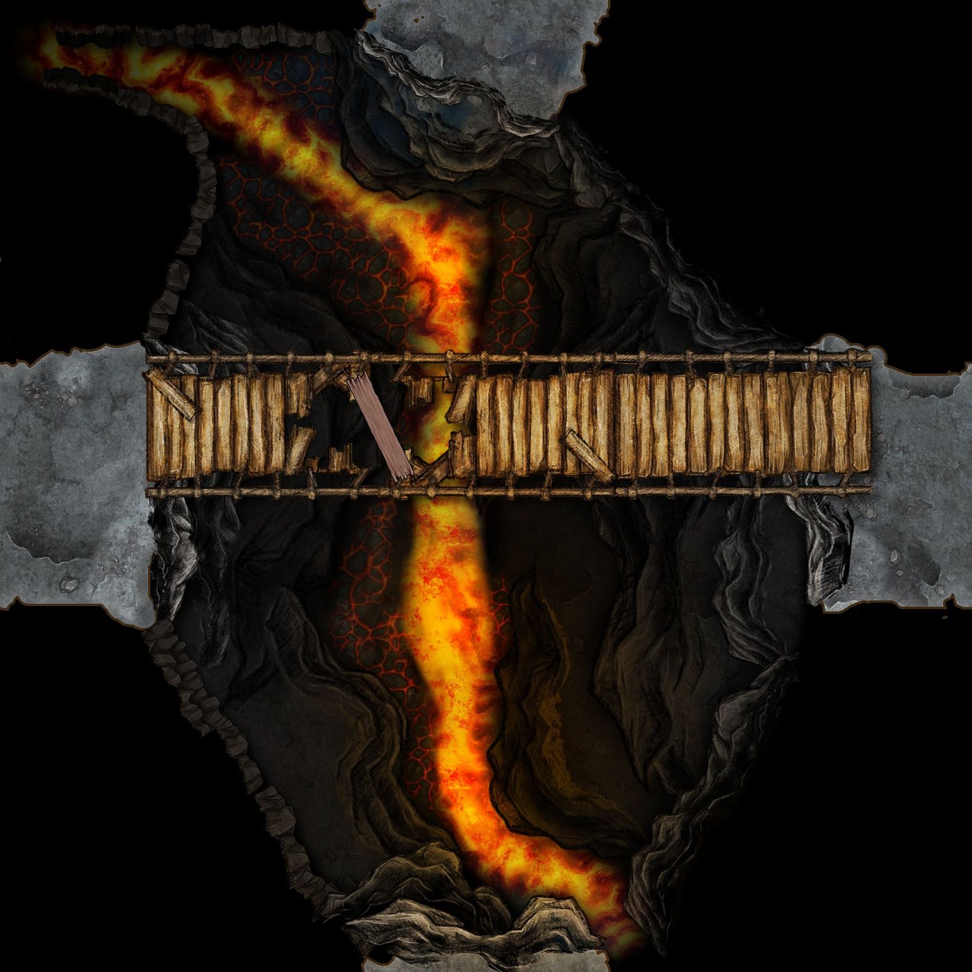 Cavern Tile 09 (fire chasm)