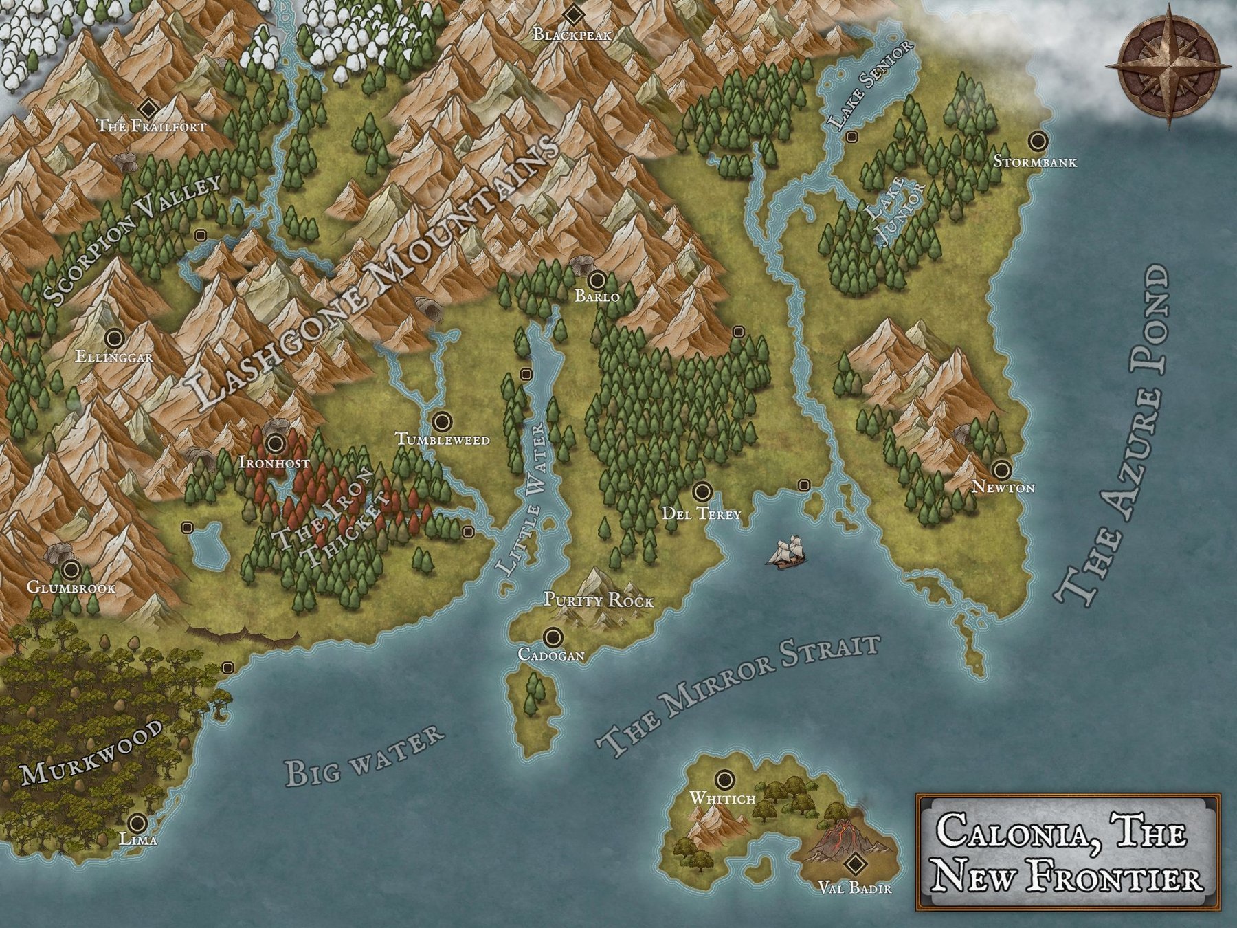 Calonia, The New Frontier