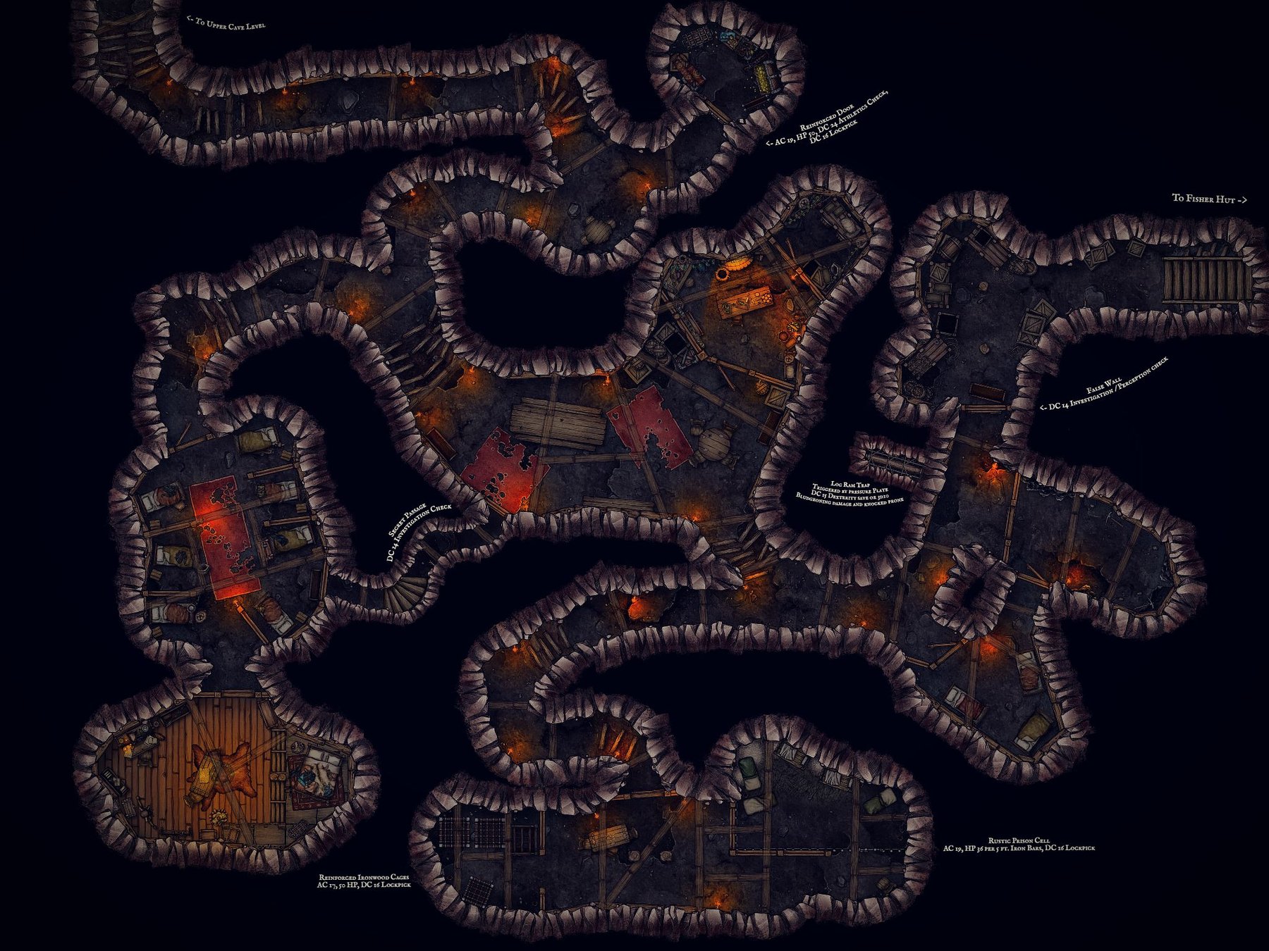 Bandit Hideout - Main Cave 40x30