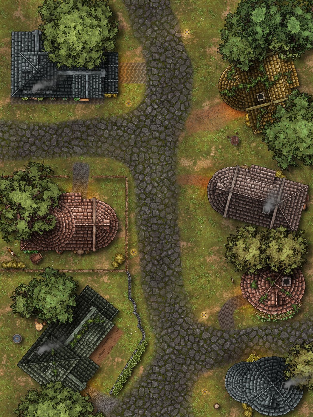 Village Road #1 (Post-Raid)