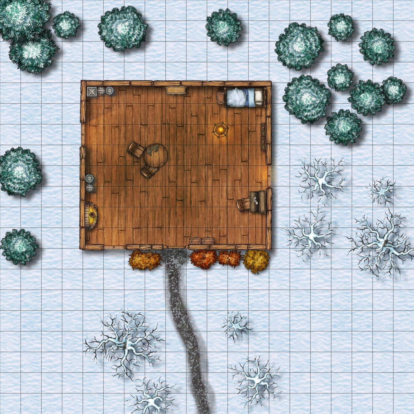 Small Snow Cabin[20x20]