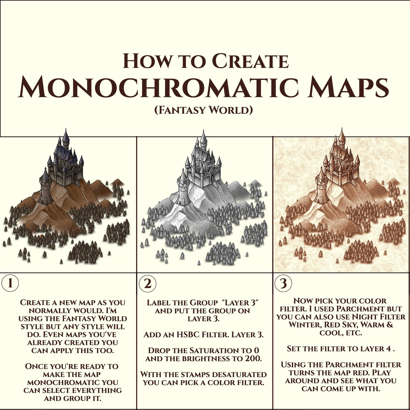 Guide: How to Create Monochromatic Maps