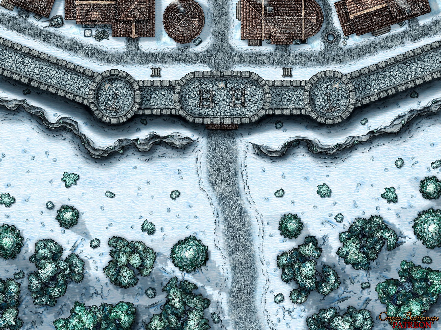 City Walls 40x30 battle map
