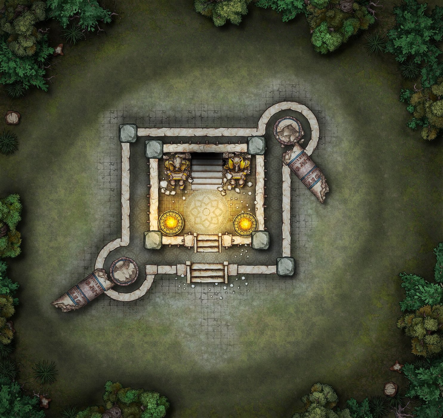 Cult Temple Entrance