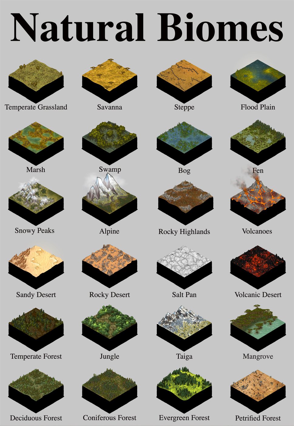 24 Natural Biomes