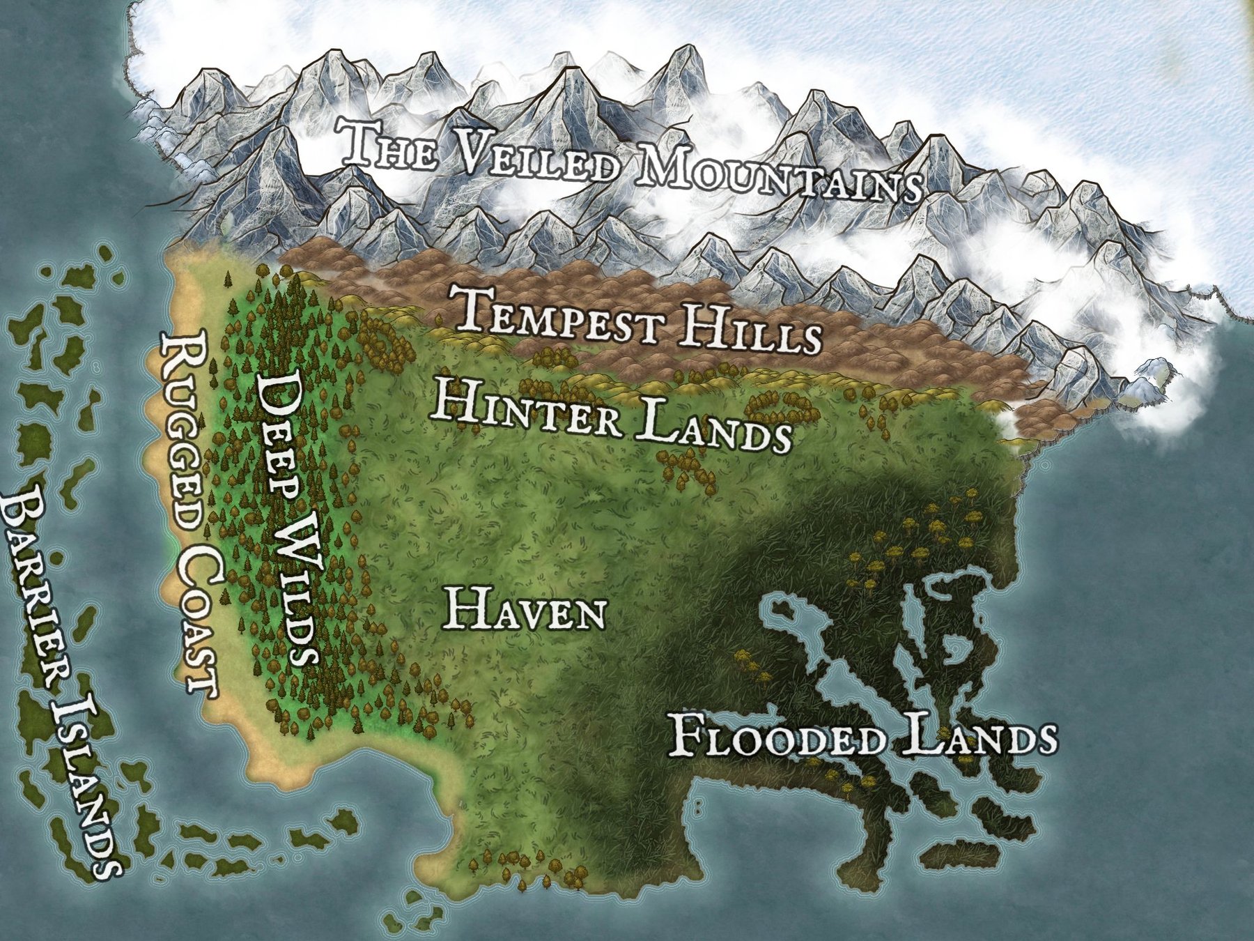 Ironsworn: Ironlands Base Map