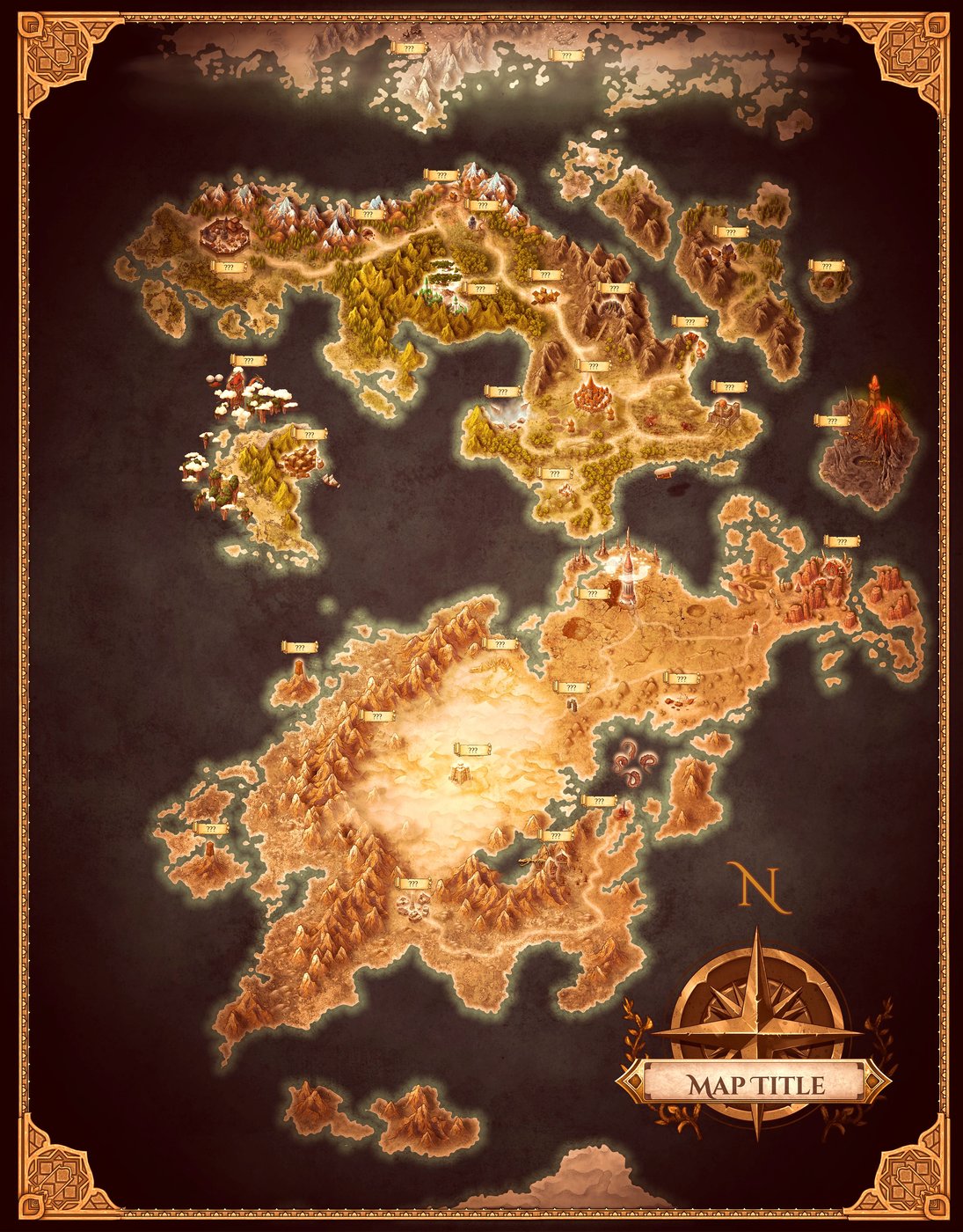 Label this World Map