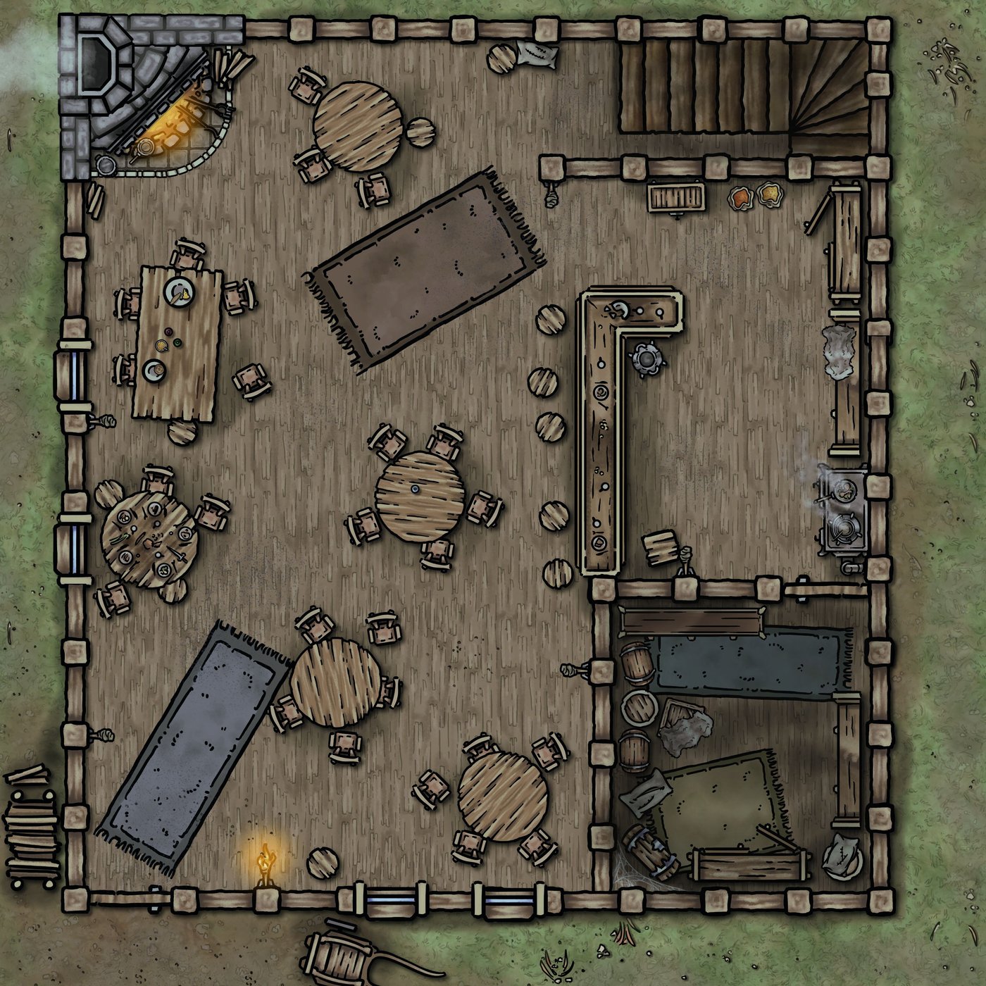 Cozy, Small Tavern (Gridless)