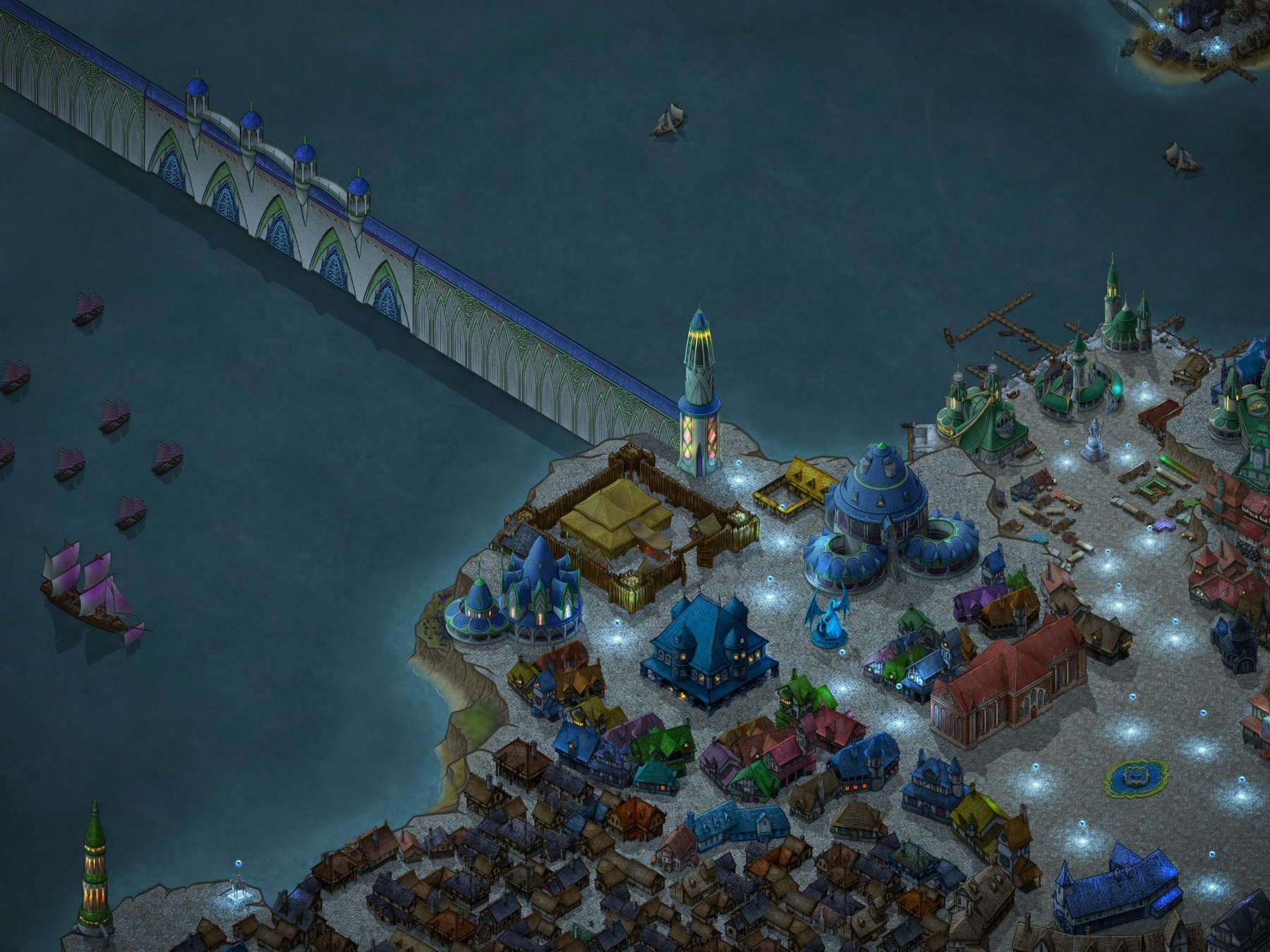 Lothern under Dark Elves attack