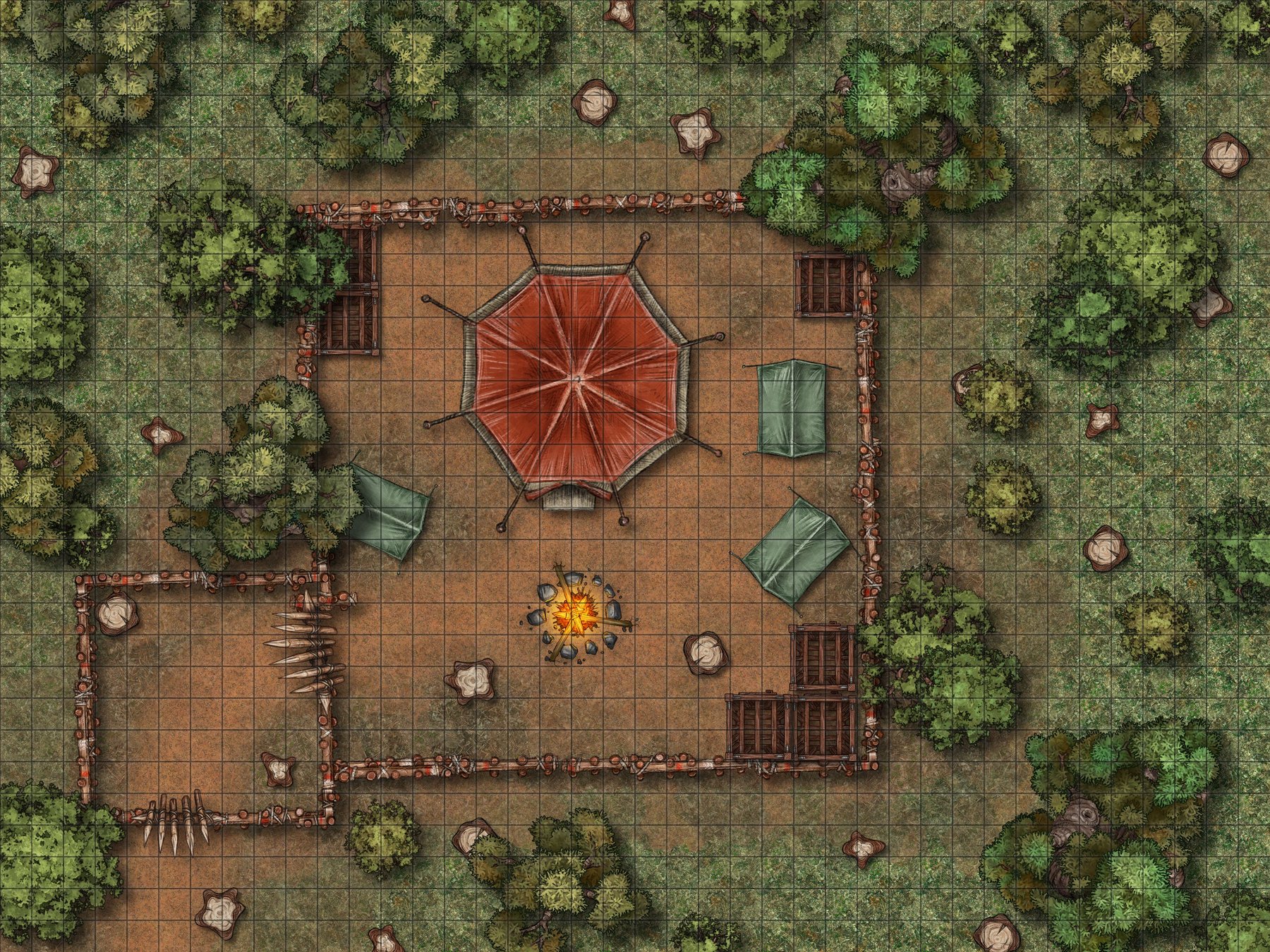 Gibbering Woods Poachers camp Day