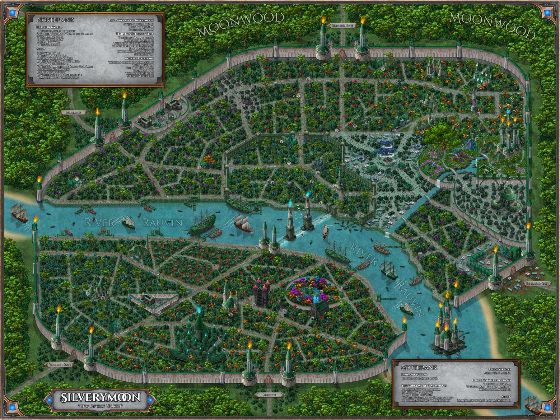 Silverymoon City Map