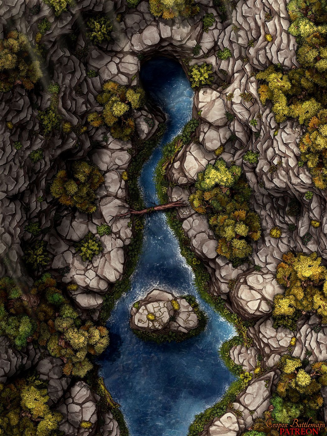 Mountain River Spring 30x40